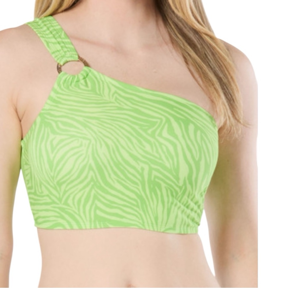 Michael Kors One Shoulder Bikini Crop Size Small NWT